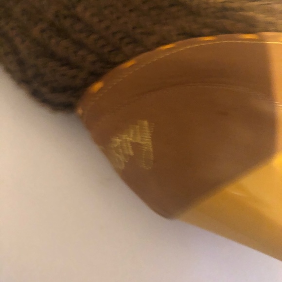 Woman’s Chunky fall unique Y2k wedge sweater sock style fleece pumps - Picture 9 of 10